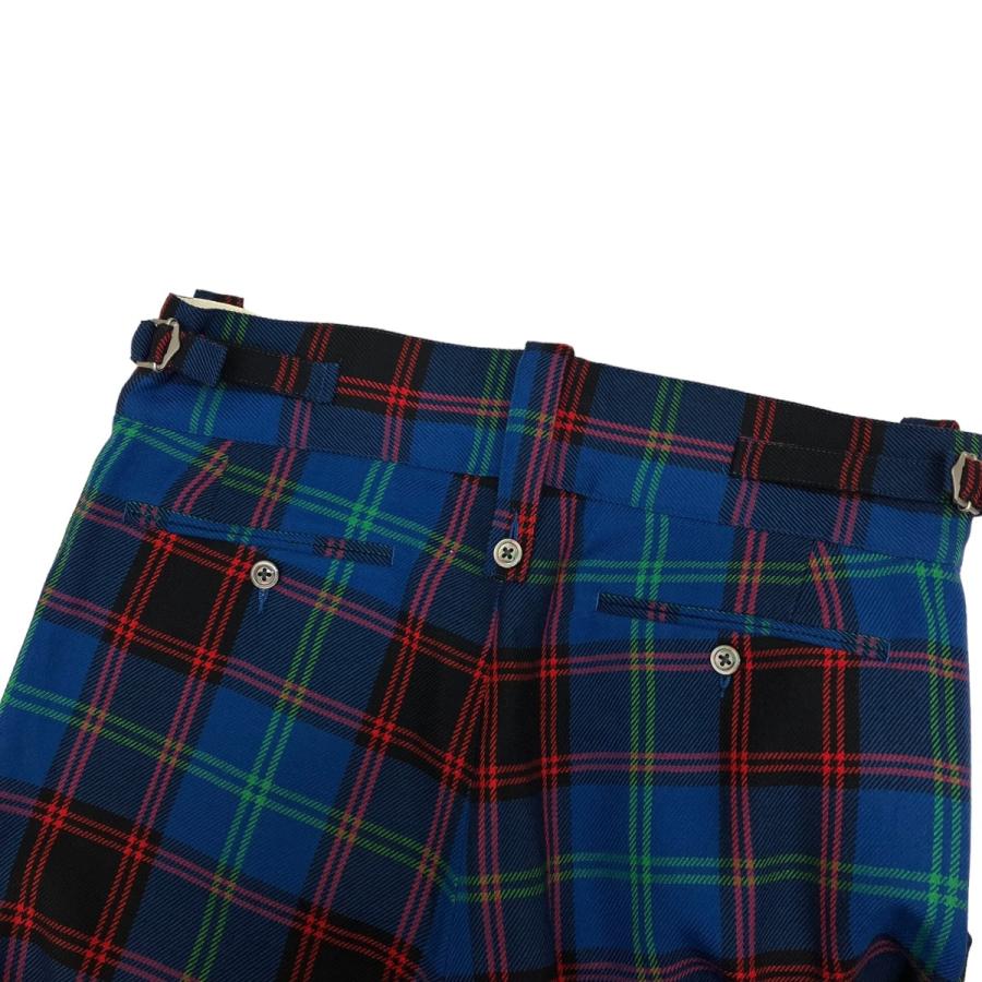 NEAT ニート チェックパンツ ブルー×レッド サイズ：L : カインドオル  