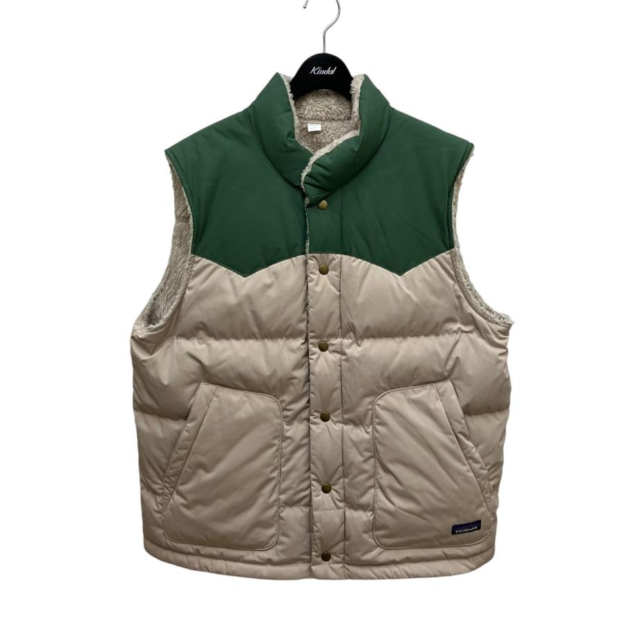 パタゴニア Patagonia リバーシブル ボアベスト ベージュ サイズ：L 