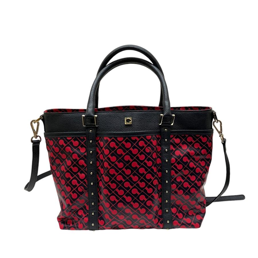 ゲラルディーニ GHERARDINI モノグラム 2WAYショルダーバッグ ネイビー  