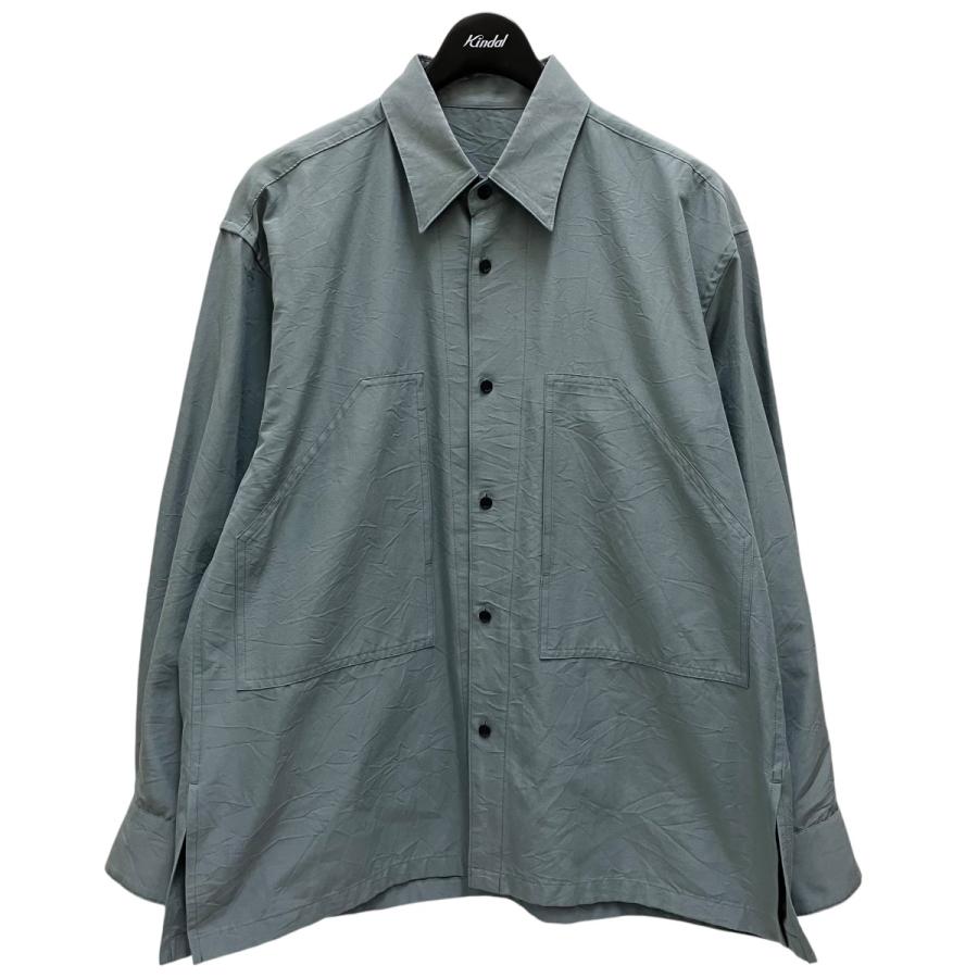 値下げ】IRENISA 23SS レギュラーカラーシャツ IH-23SS-B020-FJ ブルー 