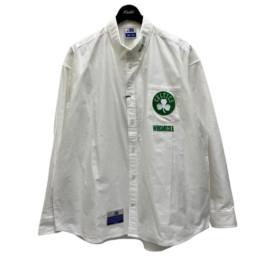 値下げ】WIND AND SEA×NBA ボタンダウンシャツ WDS-C-NBA5-24-Q3-05  
