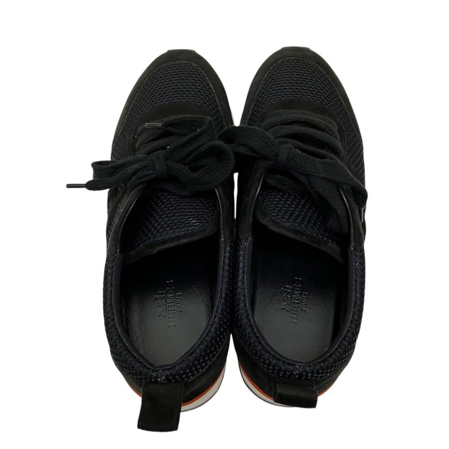 HERMES 【値下げ】HERMES レースアップスニーカー ブラック サイズ：37