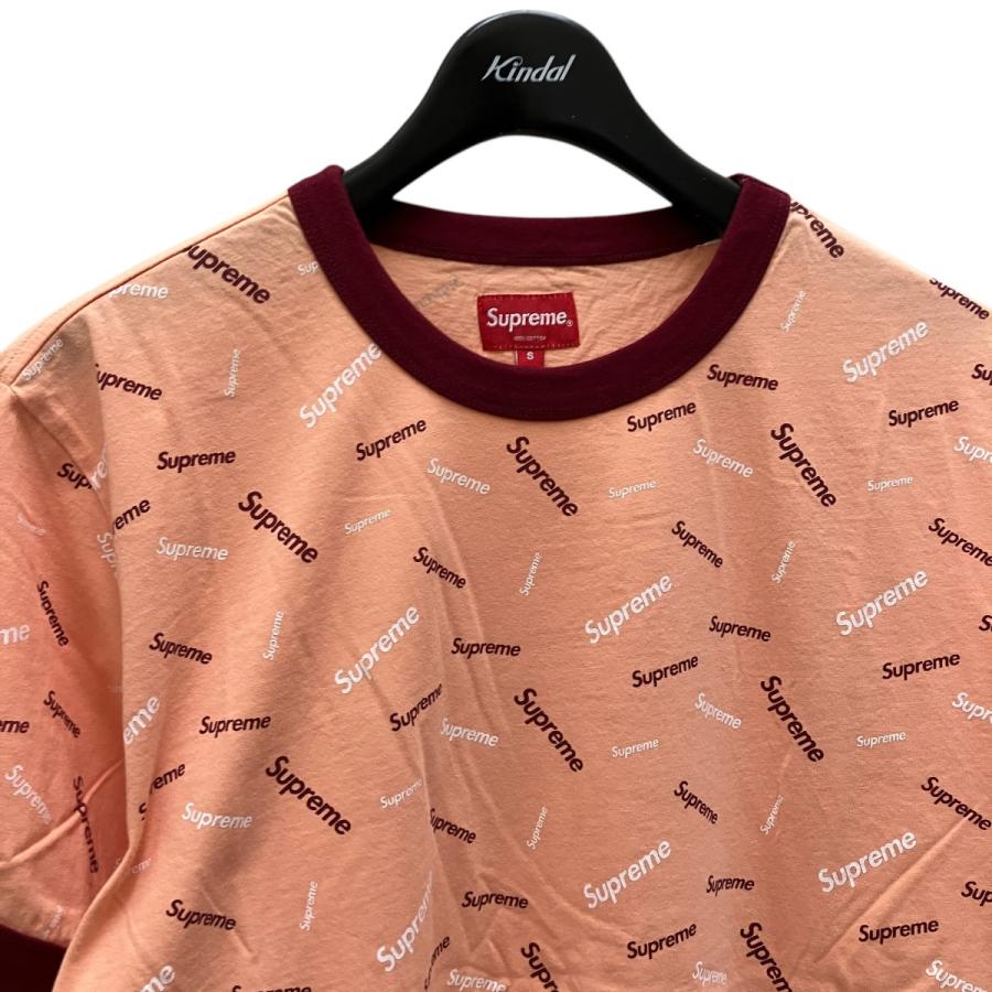 Supreme シュプリーム Scatter Ringer TEE 半袖Tシャツ ピンク サイズ  