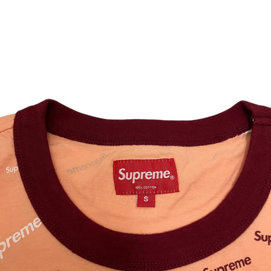 Supreme シュプリーム Scatter Ringer TEE 半袖Tシャツ ピンク サイズ  