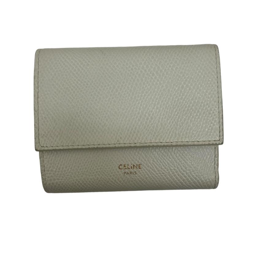 値下げ　箱あり　セリーヌ CELINEスモール トリフォールドウォレット 財布 CELINE（セリーヌ） 【値下げ】CELINE スモール トリフォールド
