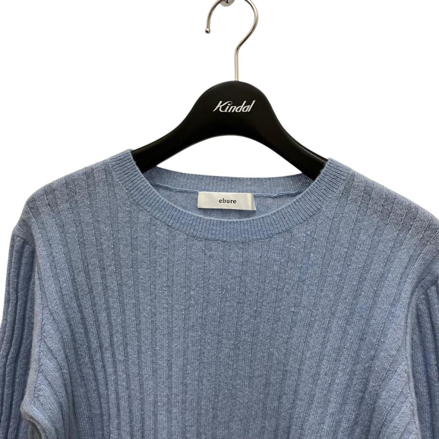 ebure エブール EBURE ウールカシミアルレックス リブニットプル 