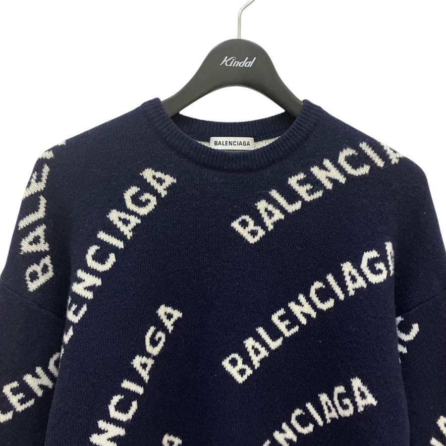 BALENCIAGA（バレンシアガ） 【値下げ】BALENCIAGA ロゴ総柄 ニット