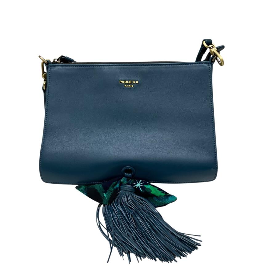 ポールカ バッグ ポールカ Paule ka レザー かごバッグ 黒 ポールカ