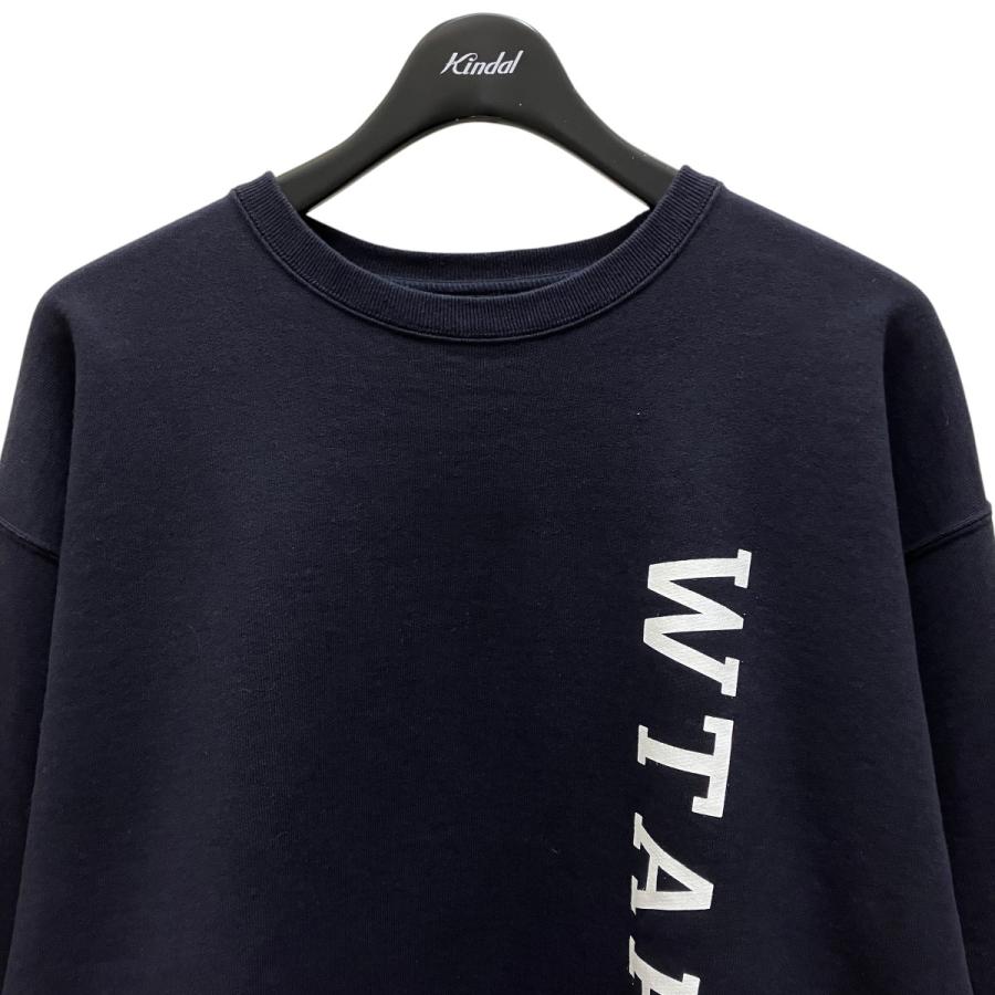 23SS WTAPS ダブルタップス クルーネック スウェットL ネイビー