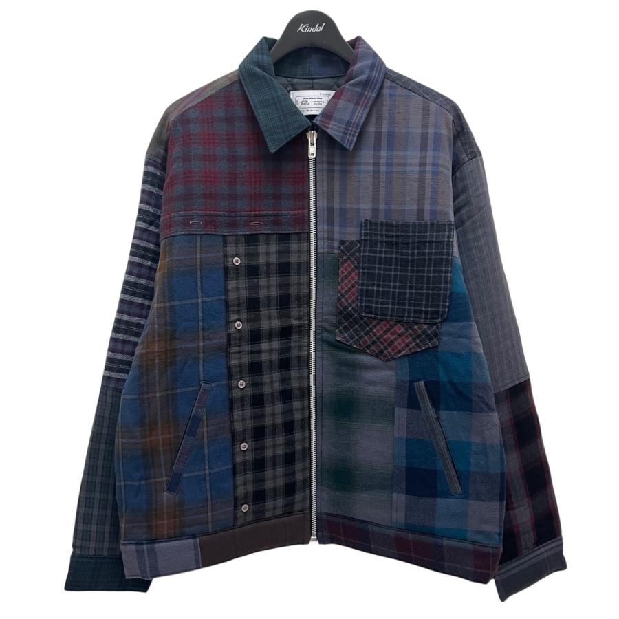 RAFUラフ　リメイクジャケット　Rafu013 rough（ラフ） Rafu 23AW Remake Jacket チェック リメイクジャケット