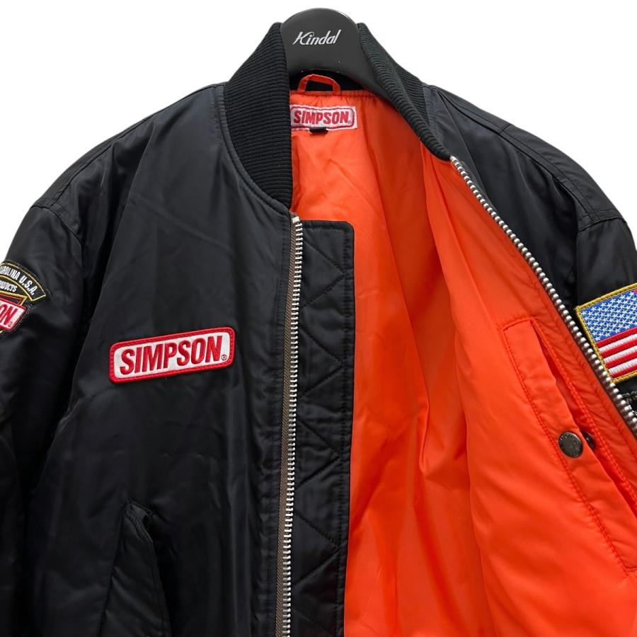 シンプソン SIMPSON MA-1ジャケット SJ-7137 ブラック サイズ：M