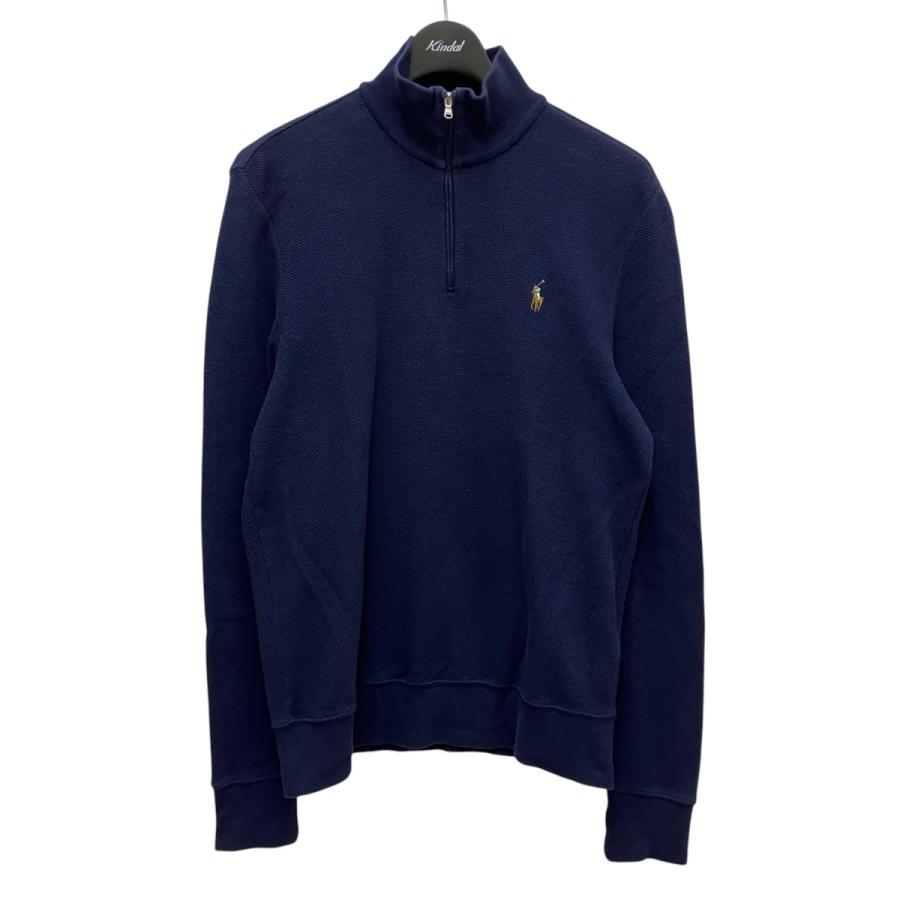 新品未使用 POLO ラルフローレン ハーフジップ メンズ ネイビー S POLO RALPH LAUREN（ポロ・ラルフローレン） ハーフジップスウェット