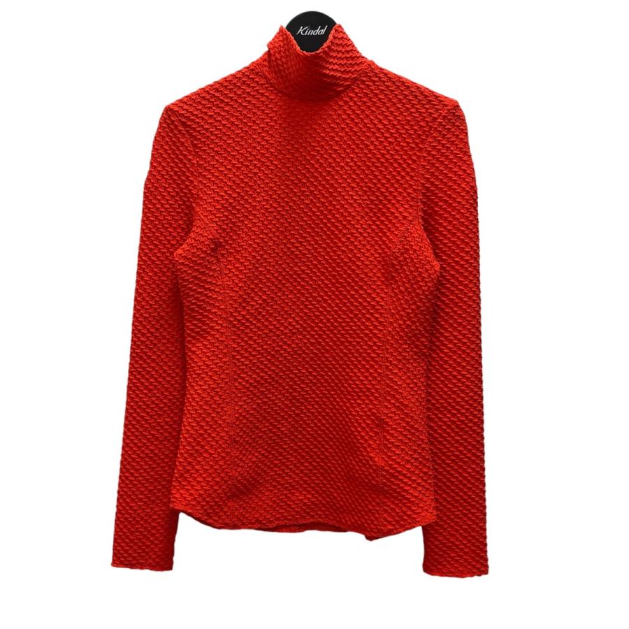 マメクロゴウチ mame kurogouchi Shirring Jersey Jacquard High Neck