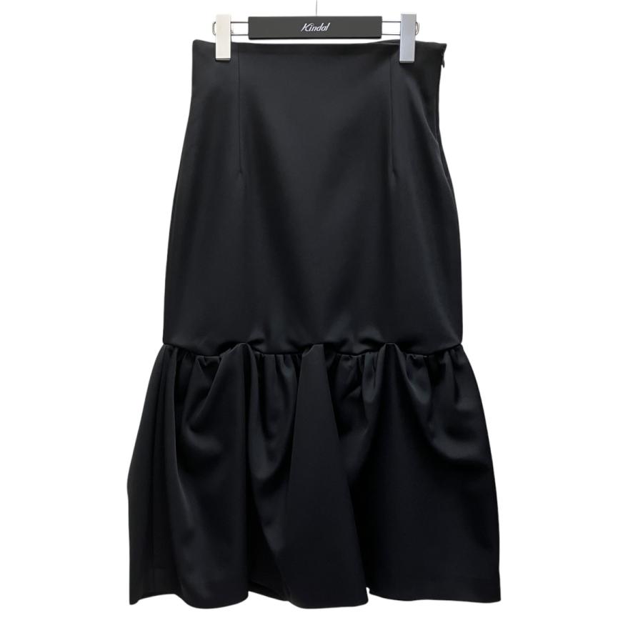 Whim Gazetteウィムガゼット ダブルサテンボリュームスカート Whim Gazette(ウィム ガゼット)のフロントボタンスカート通販