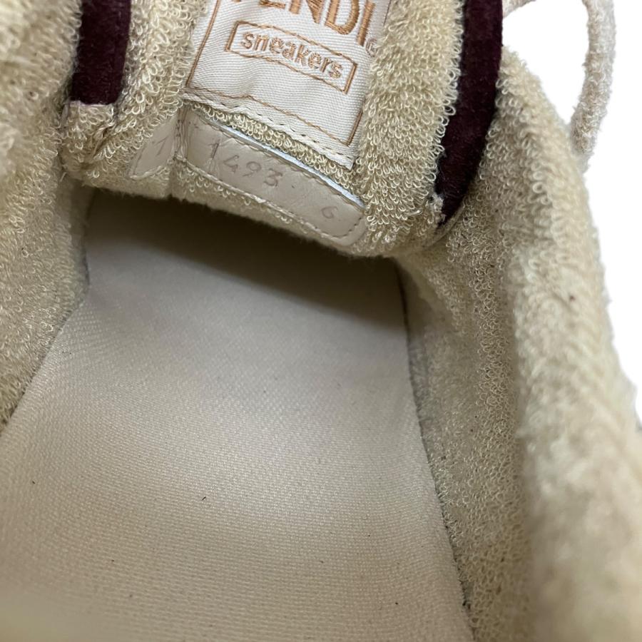 FENDI フェンディ スニーカー エンジ×ベージュ サイズ：6