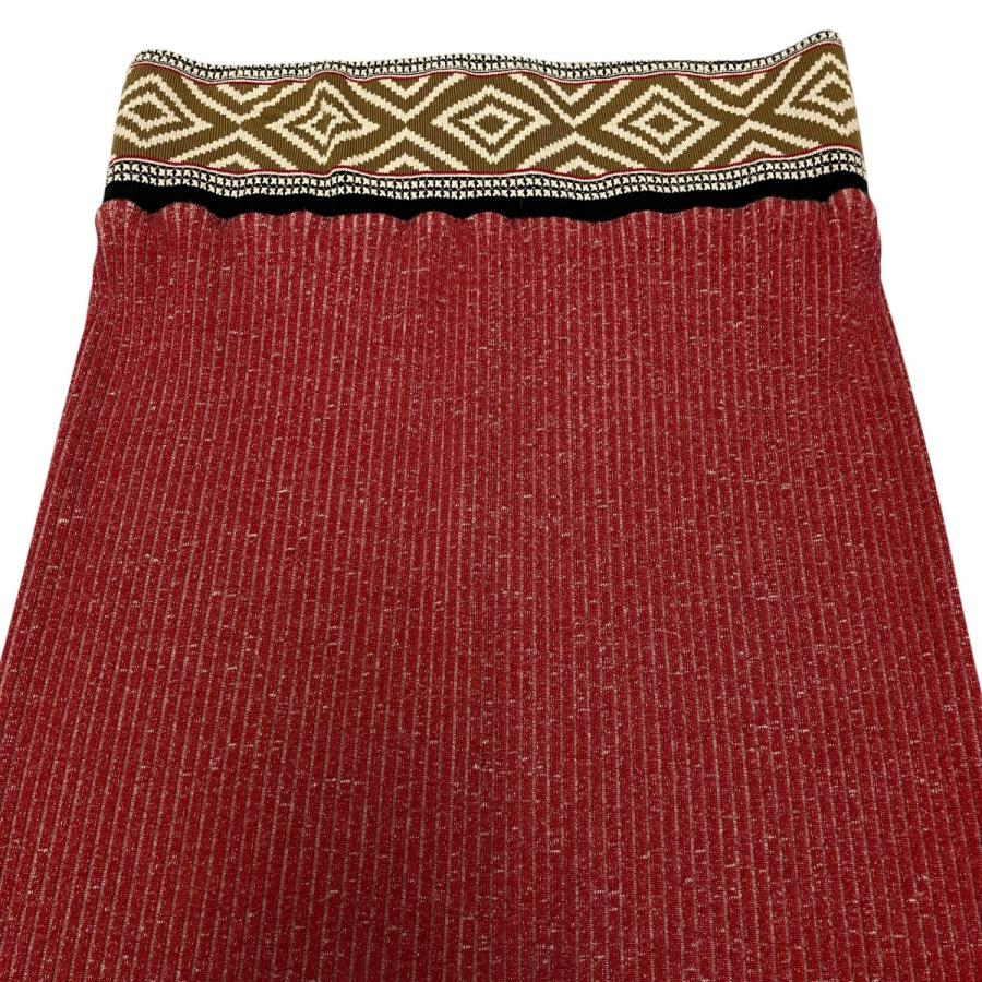 【新品】Mame Kurogouchi ニットスカート／レッド マメクロゴウチ mame kurogouchi ニットスカート MM18SS*JS058 レッド