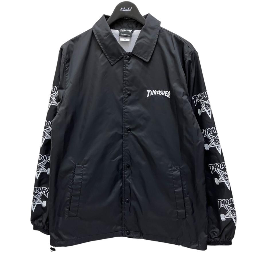THRASHER スラッシャー コーチジャケット ブラック サイズ:M THRASHER スラッシャー コーチジャケット ブラック サイズ:M