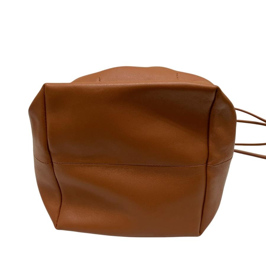 JIL SANDER ジルサンダー DUMPLING 巾着ハンドバッグ ブラウン 