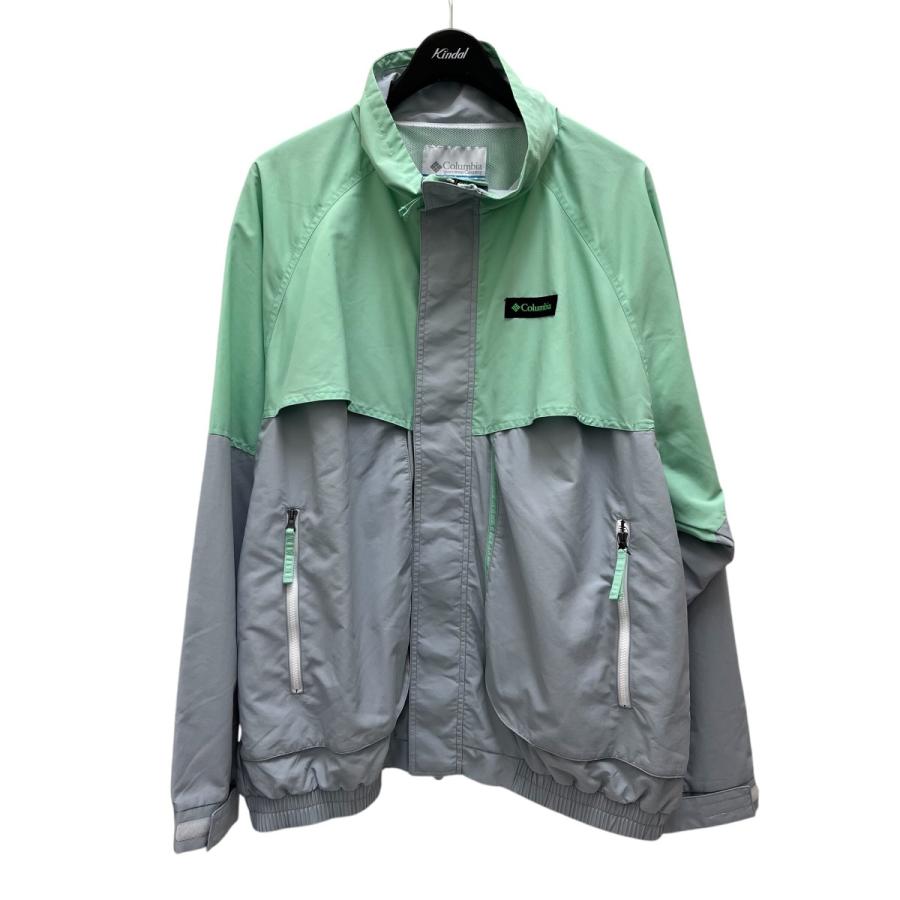 on ミントグリーン ウィンドブレーカー Columbia（コロンビア） ウィンドブレーカー ミントグリーン×グレー