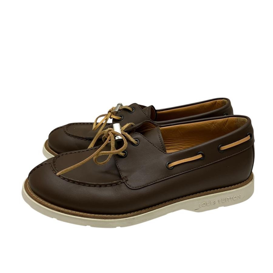 LOUIS VUITTON ブラウン モカシンシューズ LOUIS VUITTON LV Driver Moccasin Shoes 'Brown Monogram with Orange