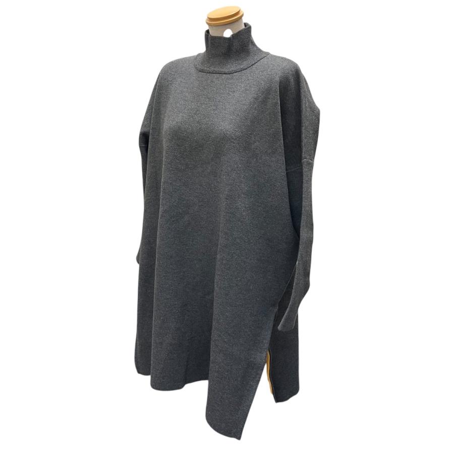 ENFOLD エンフォルフィ　グレー コクーンコート　38 ENFOLD エンフォルド ハイネックワンピース 300AS270-0290