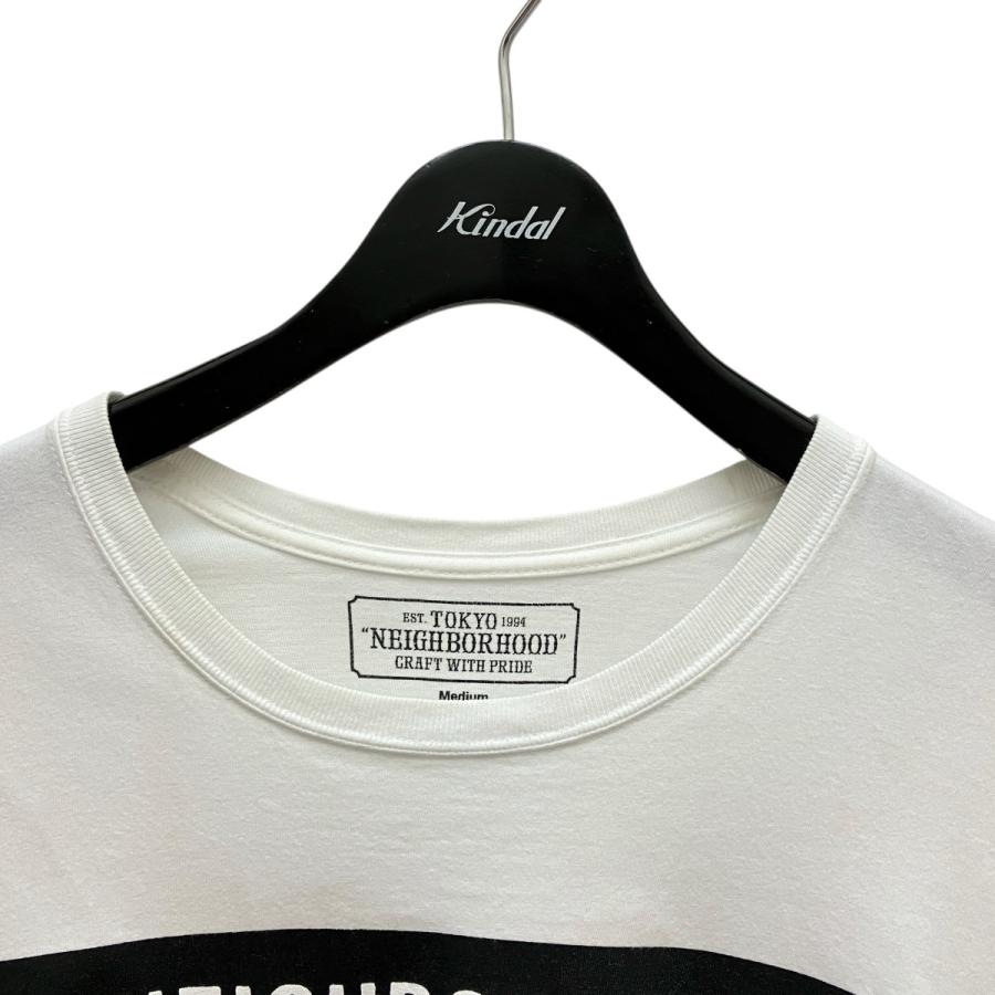 NEIGHBORHOOD ホワイト ロゴTシャツ Lサイズ NEIGHBORHOOD ネイバーフッド 半袖Tシャツ ホワイト サイズ：M