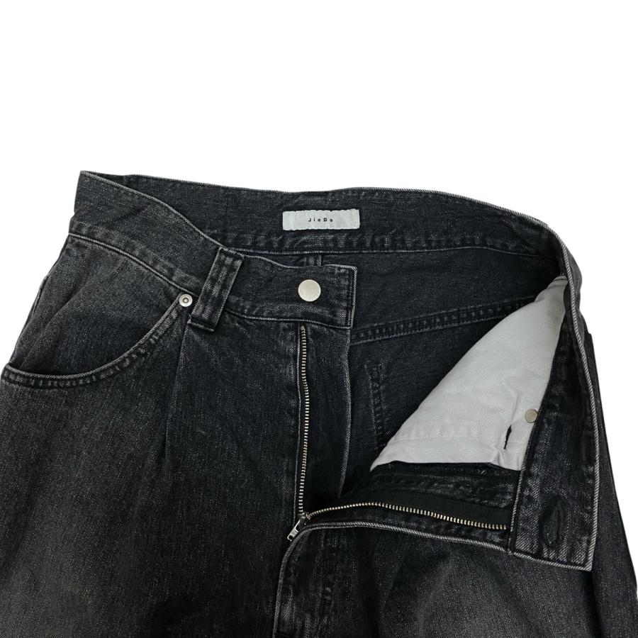 JieDa（ジエダ） Jieda DAMAGE ONE TUCK WIDE STRAIGHT DENIM デニム