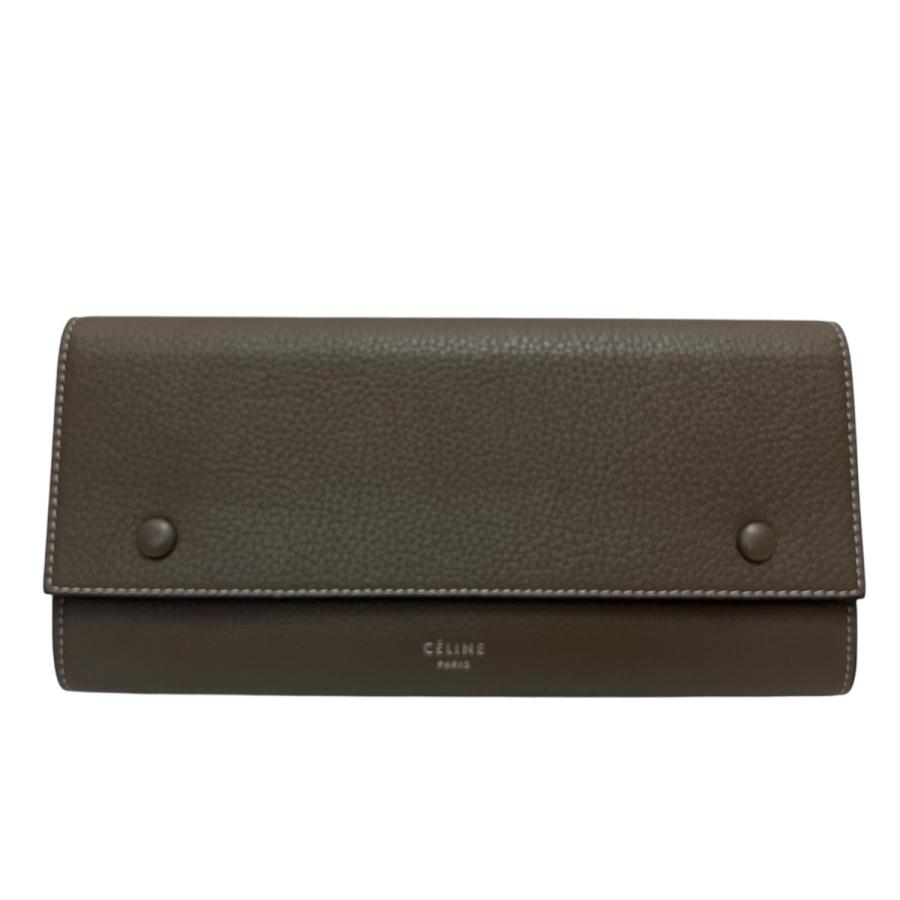 CELINE セリーヌ ラージ フラップ マルチファンクション 長財布 ベージュ CELINE（セリーヌ） ラージフラップマルチファンクション 長財布