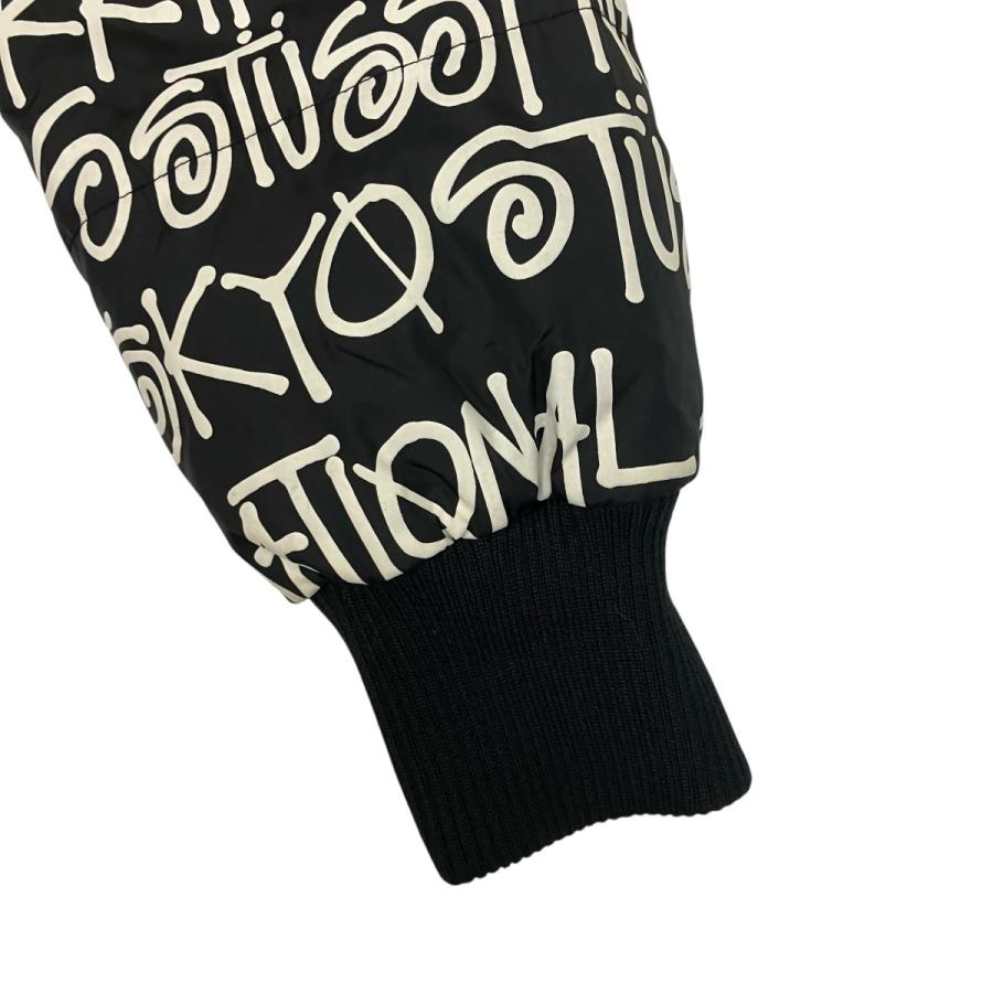 STUSSY（ステューシー） 総柄 ダウンジャケット ブラック サイズ：M