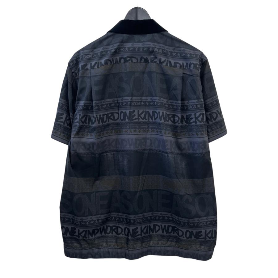sacai バンダナ柄 Tシャツ ネイビー サイズ1 sacai Bandana Print Shirt サカイ バンダナ プリントシャツ