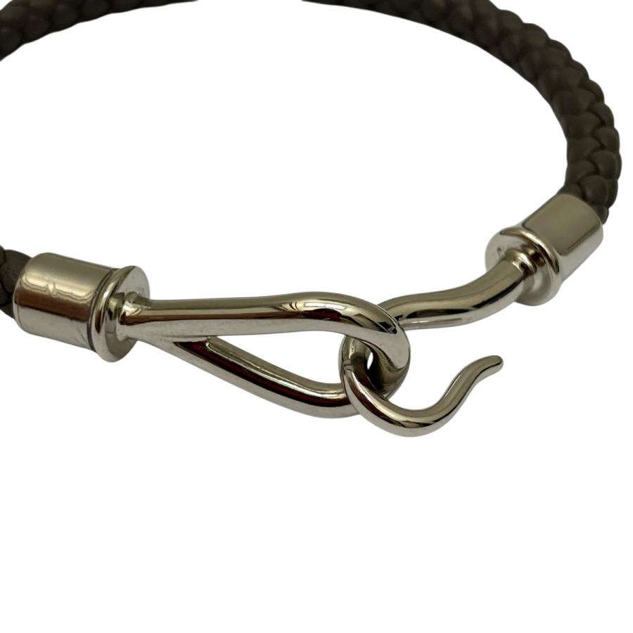 HERMES（エルメス） レザーブレスレット グレー : カインドオルYahoo