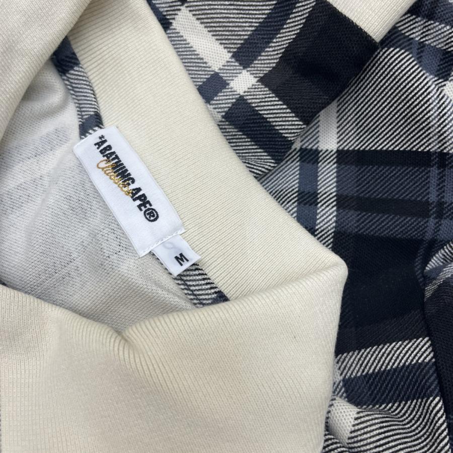 A BATHING APE（アベイシングエイプ） チェック ポロシャツ ベージュ
