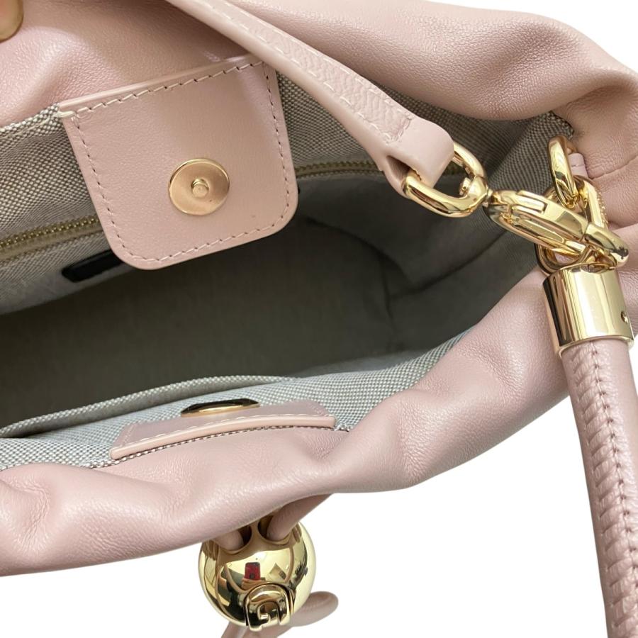 フルラ  2WAY ショルダーバッグ ハンドバッグ ファー付 Furla 2WAY ハンドバッグ ショルダーバッグ 斜め掛け サッチェル
