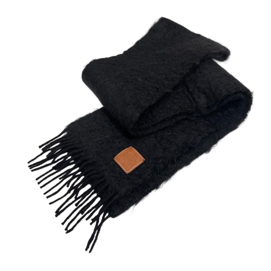 LOEWE ブラック マフラー LOEWE（ロエベ） マフラー ブラック : カインドオルYahoo!店 - 通販