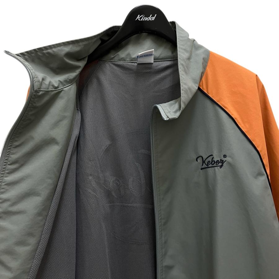 ケボズ KEBOZ トラックジャケット グレー×オレンジ サイズ：XL