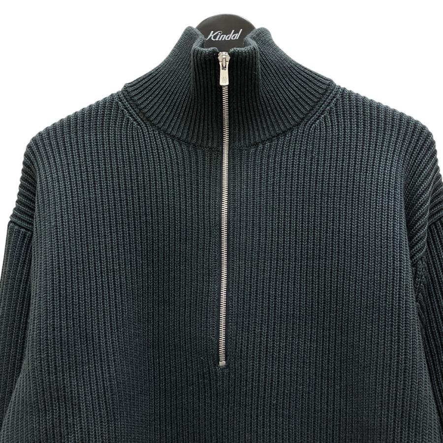 BATONER ハーフジップ　ブラック BATONER / バトナー | 片畦ハーフZIPプルオーバー (メンズ) - Black