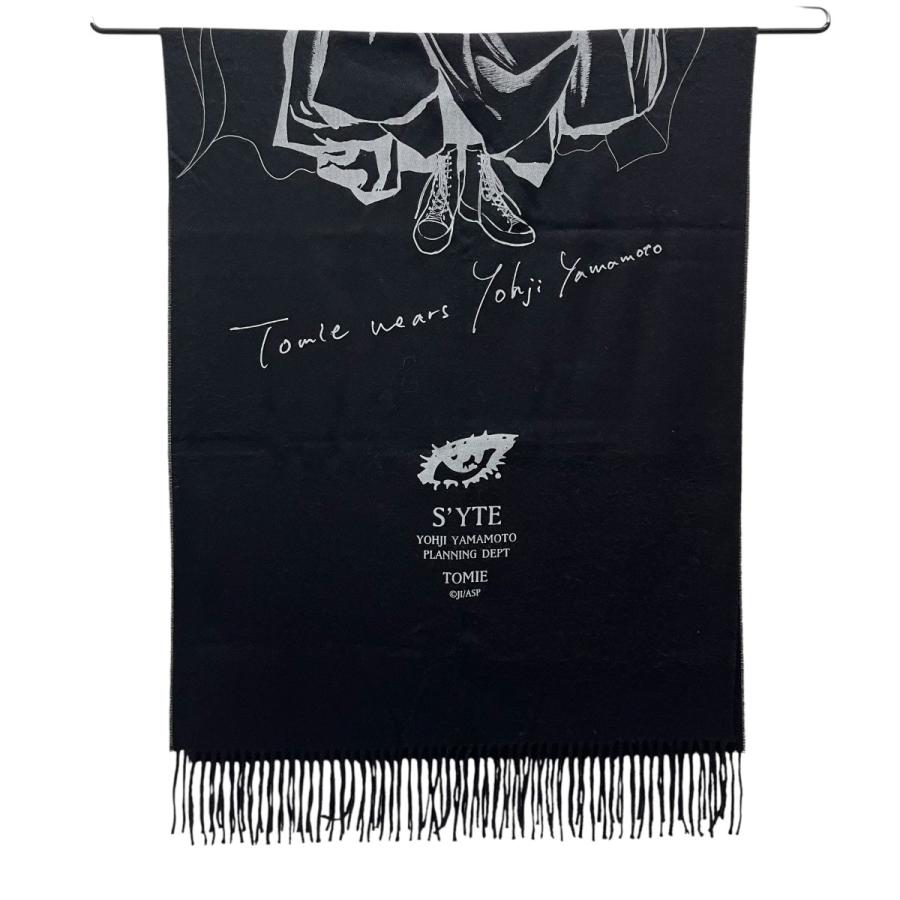 サイトヨウジヤマモト s'yte×伊藤潤二 ストール UB-L07-928 ブラック