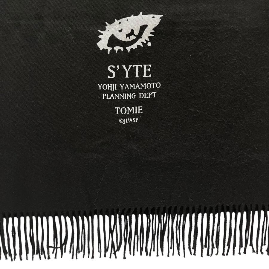 サイトヨウジヤマモト s'yte×伊藤潤二 ストール UB-L07-928 ブラック