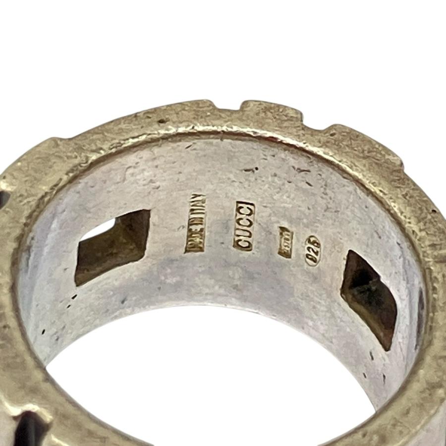 美品 GUCCI グッチ モダニスト シルバーリング GUCCI グッチ リング 指輪 アクセサリー SILVER シルバー SV925 12号