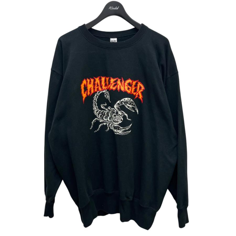 CHALLENGER BRIGADE ブラック スウェット XL ウルフ CHALLENGER BRIGADE 2021AWクルーネックスウェット