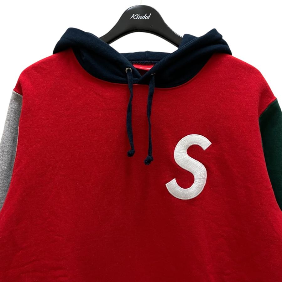 パーカー Supreme 19ss S Logo Colorblocked Hooded Supreme（シュプリーム） 【値下げ】Supreme 19SS S LOGO Colorblocked