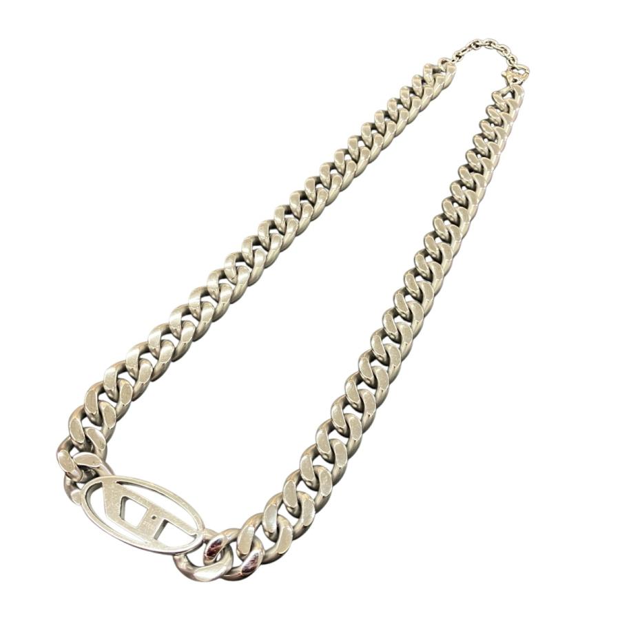 DIESEL（ディーゼル） ロゴネックレス シルバー : カインドオルYahoo