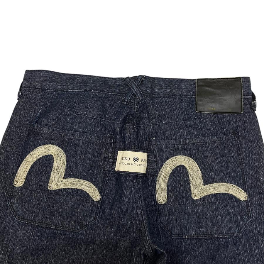 エヴィス EVISU ハーフパンツ インディゴ サイズ：34 : カインドオル