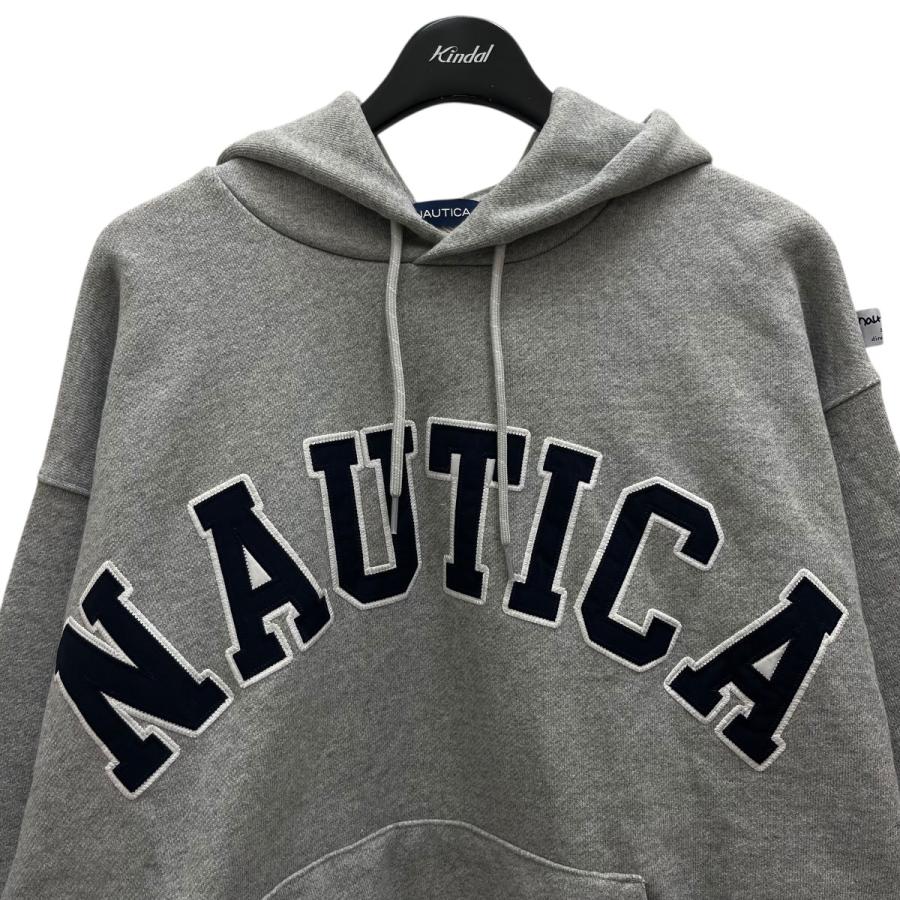 パーカーグレー nautica パーカー 古着 90年代 ノーティカ NAUTICA