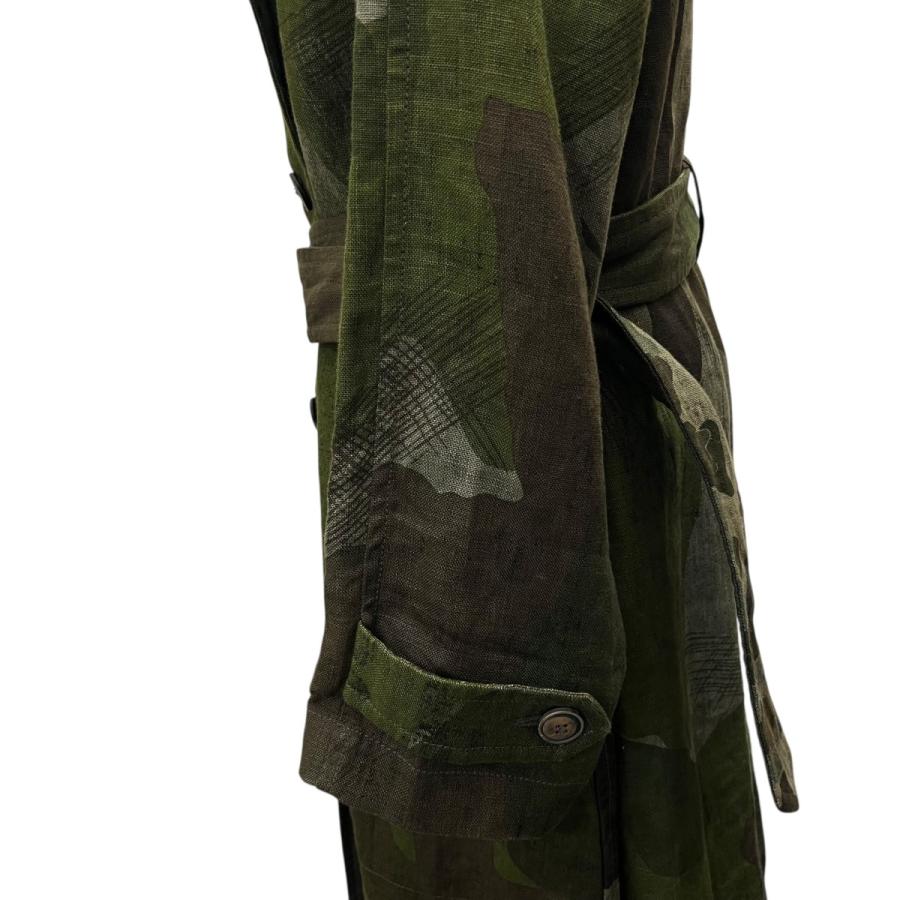 ナイジェルケーボン NIGEL CABOURN カモフラージュ柄 ベルテッドコート 80340800000 グリーン サイズ：6_5
