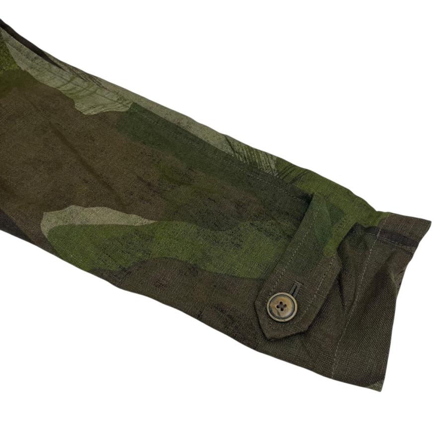 ナイジェルケーボン NIGEL CABOURN カモフラージュ柄 ベルテッドコート 80340800000 グリーン サイズ：6_7