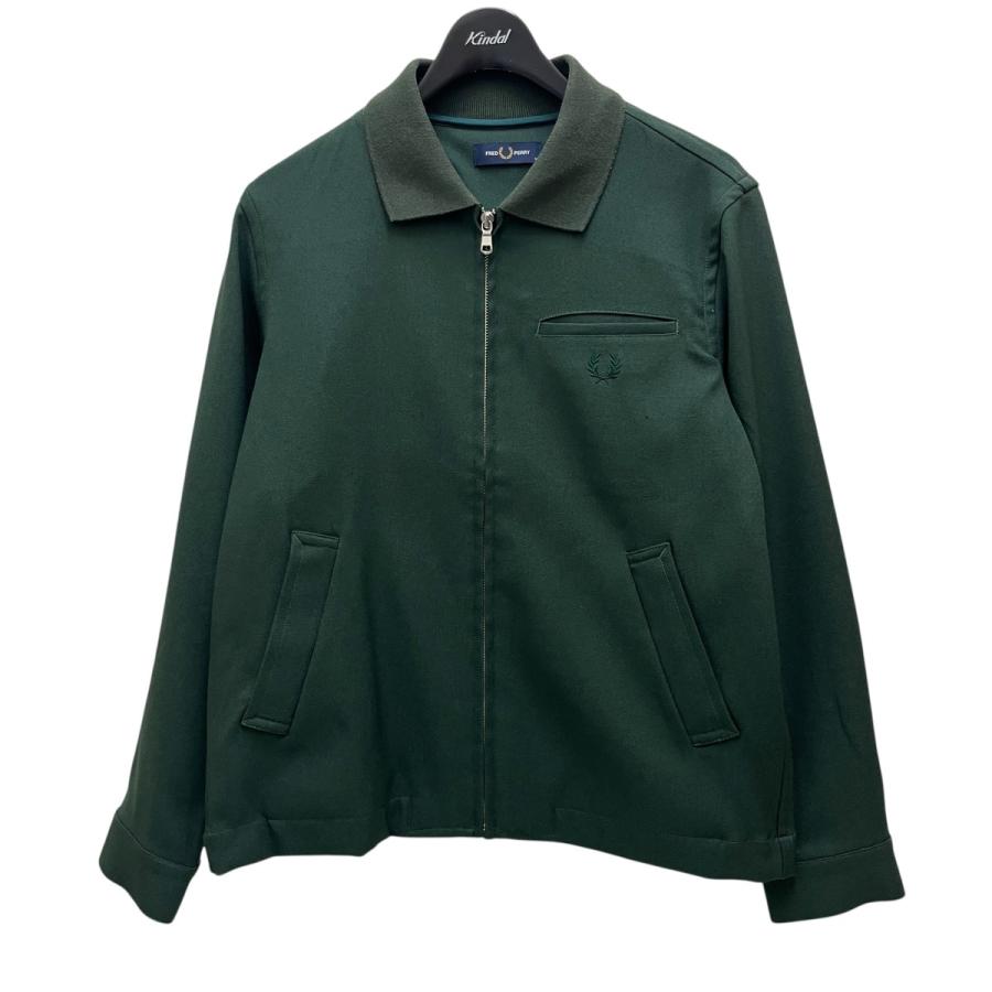 Fred Perry ダークグリーン ブルゾン FRED PERRY（フレッドペリー） ジップブルゾン F2600 グリーン サイズ