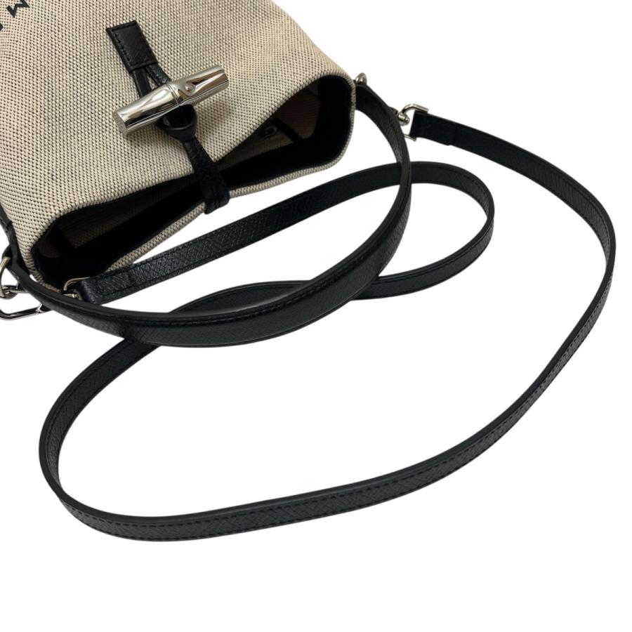 LONGCHAMP ショルダーバッグ　XS　2WAY ベージュ/ブラック LONGCHAMP（ロンシャン） エッセンシャルXS ショルダーバッグ ベージュ