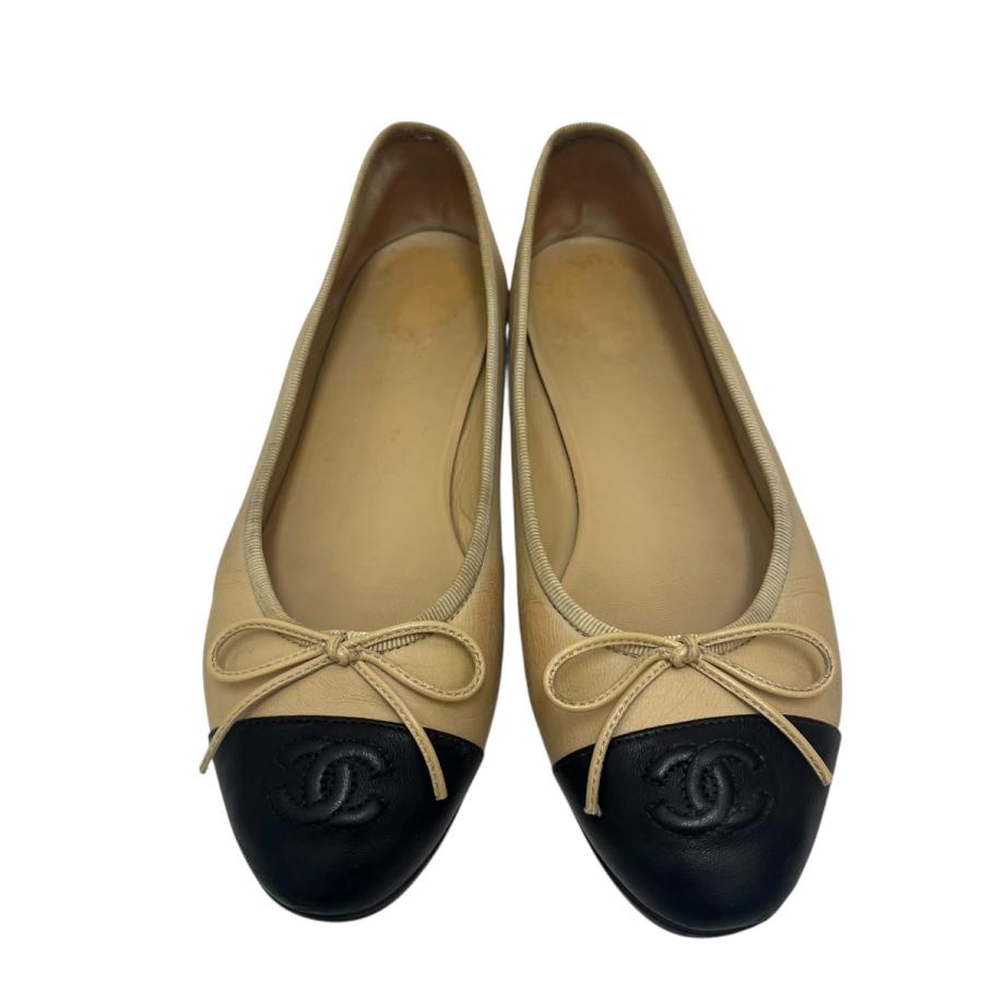 CHANEL（シャネル） フラットシューズ ベージュ サイズ：35