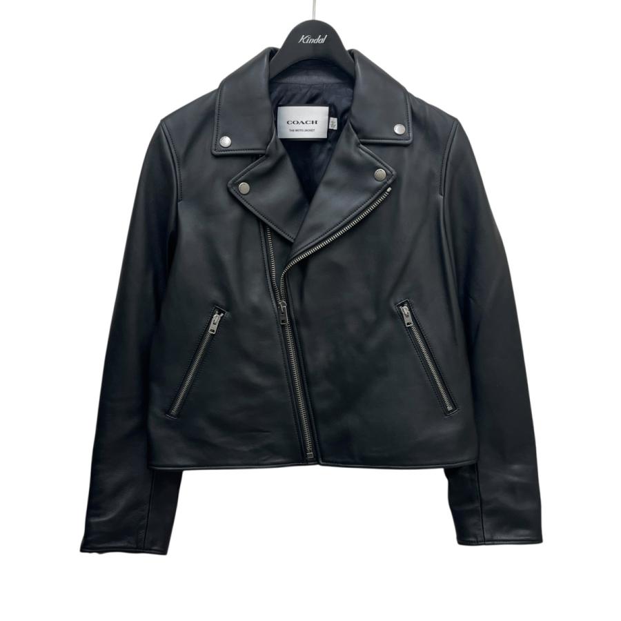 COACH（コーチ） ダブルライダースジャケット CT234 ブラック サイズ